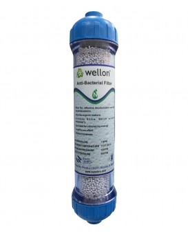 Wellon 10" Nano Silver Anti-Bacterial Ceramic Filter for All Types of Water Purifiers Removal Chlorine and Restore PH Balance in Your Body, Essential Minerals maintains Optimal Health(White Ceramic)